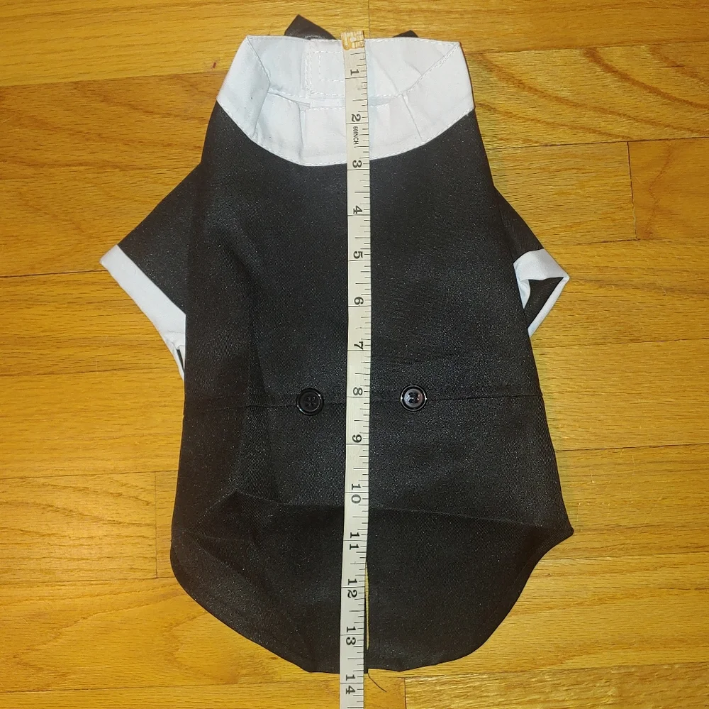 LARGE Pet dog Tuxedo 1-Piece Formal Outfit Black Tie Affair Wedding